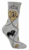 Chow Animal Socks On Gray 9-11