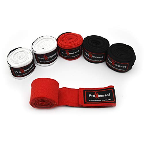 Pro Impact Mexican Style Boxing Handwraps 180" with Closure Elastic