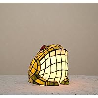 Stained Glass Tiffany Style Frog Night Light Table Desk Lamp. Cute!!!