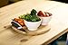 Coza Design- Eco Friendly Plastic Bowl for cereal, dessert, ice cream, soup (Microwave and Dishwasher Safe) (17 oz., White)