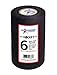 Sports Tape Black Hockey Tape - Stick Tape - 6 Rolls - 1 Inch Wide,20 Yards Long (Cloth) - Made in North America Specifically for Hockey (STP946-36)