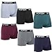 HOFISH Men's Seamless Comfort Soft Cotton Boxer Brief (Pack Of 6)