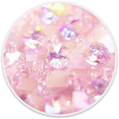 Expanding Cell Phone Holder Stand Grip Pop Mount Socket for Smartphones,iPhone,Tablets(Pink Diamond)