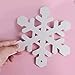 Christmas Snowflakes Banner Kit Silver Glitter Let It Snow Garland For Winter Holiday Merry Christmas Party Decoration