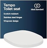 Ideal Standard Tempo Toilet Seat Cover Duroplast White Rounded Easy Install view 2