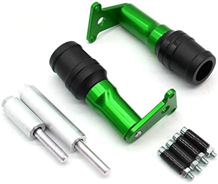 Took09 1 set Motorcycle Protection Crash Pad for KAWASAKI NINJA250 NINJA400 Z400 (Green)