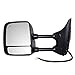 Drivers Power Tow Side Mirror Heated Memory Chrome Telescopic Dual Arms Replacement for Nissan Pickup Truck 96302ZR30E