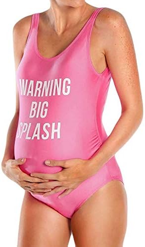 Maternity Swimwear, Maternity Tankinis Women Letter Print Bikinis Swimsuit Beachwear Pregnant Suit by Creazrise