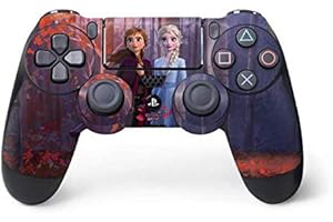 Skinit Decal Gaming skin compatible with PS4 Controller - Officially Licensed Disney Frozen II Anna and Elsa Design