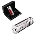 Larruping Red Torch Jet Lighter Windproof Refillable Gas Butane Torch Lighter with Punch Butane Window, Gift Box, (Without Fuel)