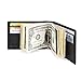 amelleon Men's RFID Blocking Leather Wallet - Front Pocket Bifold Wallet With USD Money Clip (Black)