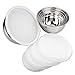 Stainless Steel Mixing Bowls Set of 5,with Plastic Lids-JUNING
