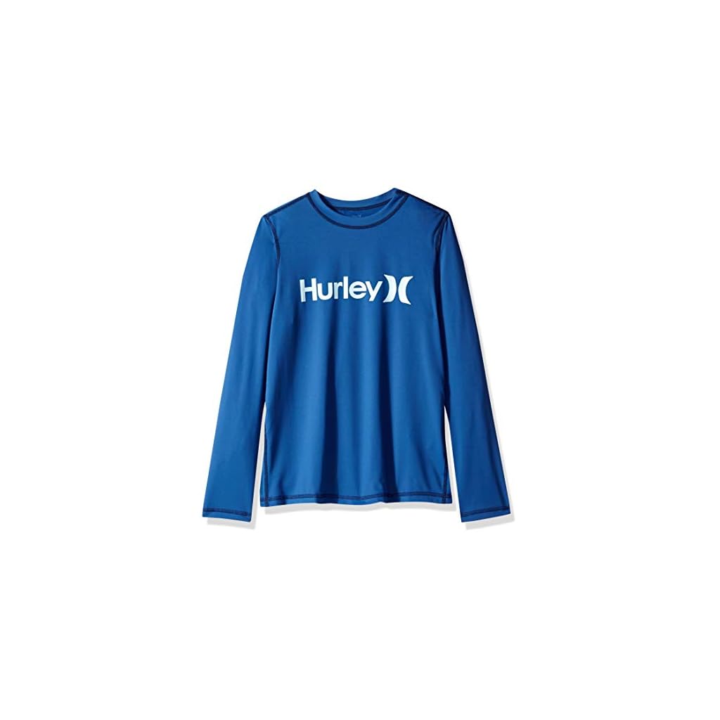 Hurley Boys One and Only Long Sleeve Rash Guard Sun Protection