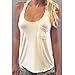 Orangesky Women Summer Vest Top Sleeveless Blouse Casual Tank Tops T-Shirt Lace (XL, White)