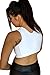 Post Surgical Comfort Compression Sports Bra: White Dragonfly