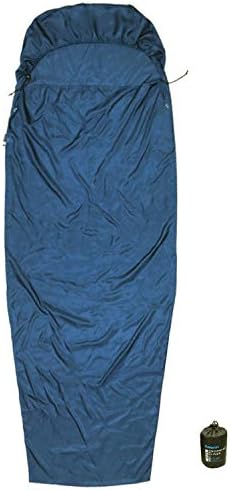 Browint Silk Sleeping Bag Liner, Silk Sleep Sheet, Sack, Extra Wide 87"x43", Lightweight Travel and Camping Sheet for Hotel, More Colors for Option, Reinforced Gussets, Pillow Pocket