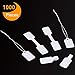 Canomo 520 Pieces Blank Jewelry Price Tags Stickers and 500 Pieces String Jewelry Price Label for Jewelry Display, Rectangle Shape, White