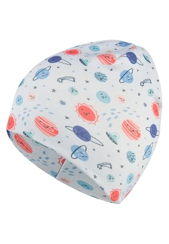 Sterntaler Beanie Weltall, argenté, 51