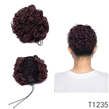 Liyi Updo Curly Puffy Hair Bun Chignon Hair Amazon Com
