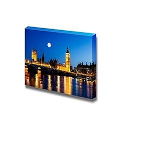 Full Moon Above Big Ben and House of...