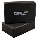 Fit Spirit Set of 2 Exercise Yoga Blocks - Choose Your Color & Size