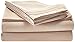 Elegant Comfort 1500 Premier Hotel Quality 4-Piece Bed Sheet Sets, Deep Pockets - Luxurious Wrinkle Free & Fade Resistant, King, Beige