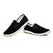 TimeBus Kung fu Shoes Martial Arts Shoes Tai Chi Shoes Walking Shoes Driving Shoes,Chinese Traditional Style,Breathable,Durable and Comfortable (40-250mm-(US)men7/women8, Black（Slip-On）)