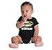 Brisco Brands My Daddy is Bat Cute Fathers Day Comic Hero Romper Bodysuit Black
