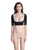 Shymay Women's Shapewear Tops Wear Your Own Bra Short Sleeve Crop Top Arm Shapers
