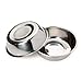 Bonza Two Piece Replacement Stainless Steel Dog Bowls for Pet Feeding Station. For Small Dogs and Cats,12oz
