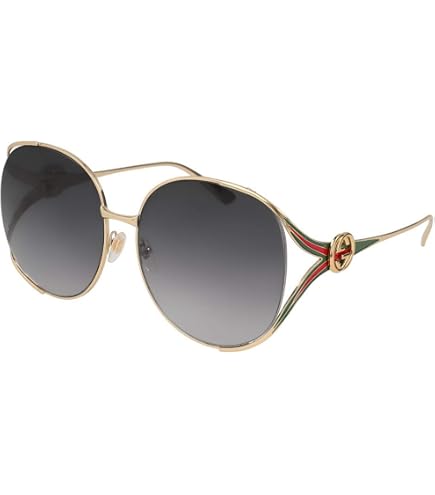 良品!グッチ ゴールドビット ダスキーブラウン 41~25.5㎝相当 Gucci Women's Gg0879s 61Mm Sunglasses at Amazon Women's Clothing store