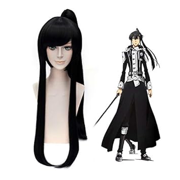 Amazon Com Hoolaza Black Long Straight Bangs With A Ponytails