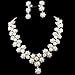 joylive Bridal Bridesmaid Flower Girls Jewerly Set Pearl Necklace Earring