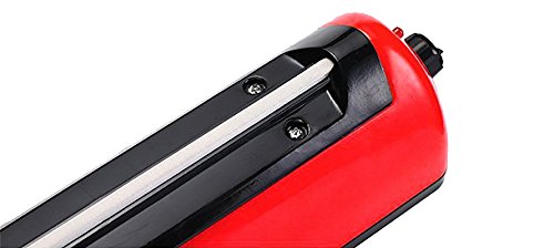 Amazin Deals 12" (300mm) Tabletop Poly Bag Impulse Sealer Adjustable Time with 5mm Replacement Element Grip and Teflon