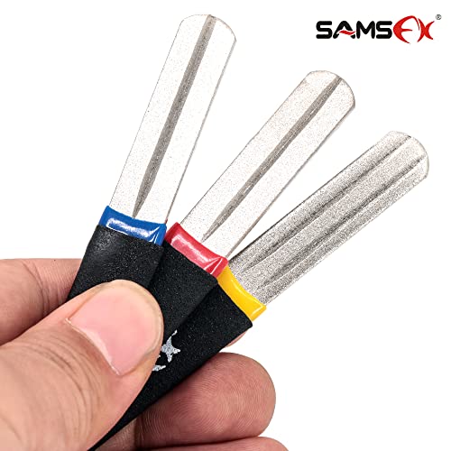 SAMSFX Fishing Hook Sharpener Hook File Portable Grinding Tool with