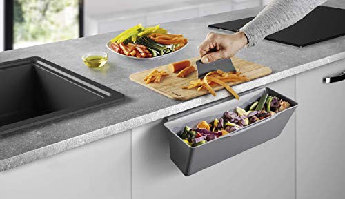 Metaltex-Clean-Tex-Bandeja-de-Goteo-para-residuos-de-Cocina-Plstico-PP-Gris