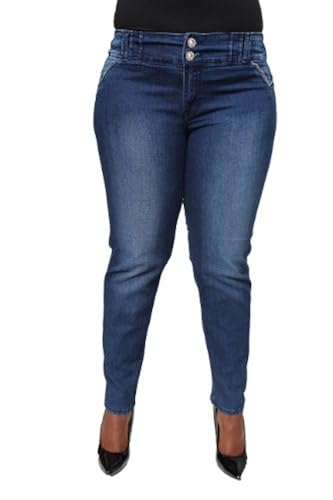 Plus Size Butt Lifting Colombian Style Skinny Jeans By Silver Diva