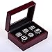 Oakland Raiders Super Bowl Championship Replica Ring by Display Box Set (A Set of 6)