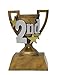 Decade Awards 1st, 2nd or 3rd Place 3D Gold Cup Trophy - Custom Engraved Cup Award - Engraved Plate on Request (3 Sizes)