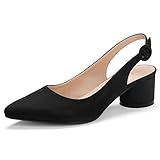 Allegra K Women's Pointed Toe Slingback Pumps