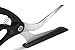 Dreamfarm Scizza 2-In-1 Easy Ergonomic Pizza Scissors with Stainless Steel Pizza Cutter Blades & Non-Stick Slice Server - Black