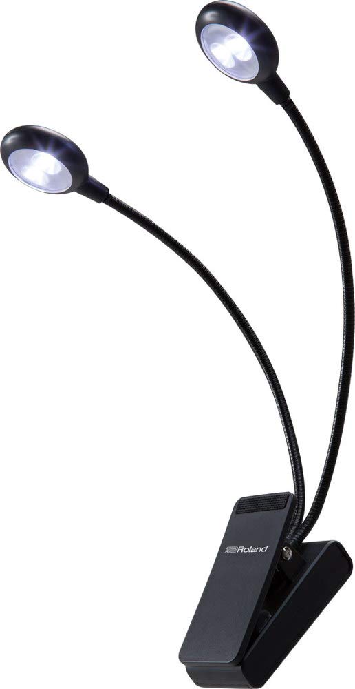 Roland Lcl-15C Dual Clip Light with Cool White Leds, Cool White Light with Dual Brightness Settings