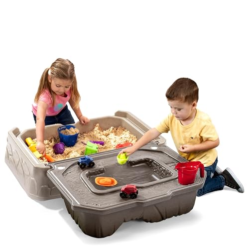 Simplay3 Mountain Road Adventure Sandbox for Kids Ages 1.5+, Includes 2 Monster