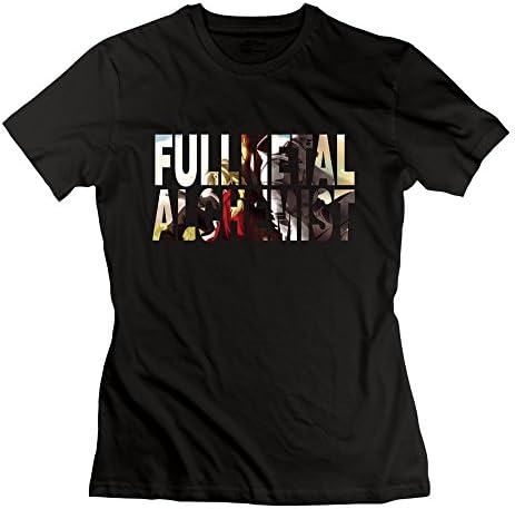 Fullmetal Alchemist T-shirt Black For Women 100% Cotton
