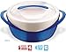 Pinnacle Large Insulated Casserole Dish with Lid 2.6 qt. Elegant Hot Pot Food Warmer/Cooler -Thermal Soup/Salad Serving Bowl Stainless Steel Hot Food Container – Best Gift Set for Moms –Holidays Blue