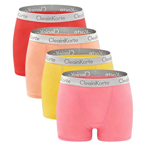 Cotton Boy Shorts Underwear for Women Full Coverage Boxer Briefs 4 Pack at Amazon