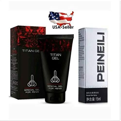New Original Titan Gel 1 Pc 50ml - Free PEINEILI Men Spray-Enlargement Gel-Spray