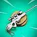 Azlink Gun Keychain Pendant For Pubg Player Bartley Bolt-Action Sniper Rifle Legendary Guns Toys Heavy Shotgun Model Alloy Metal Sniper Rifle Keychain Game Party Supplies Collection Gift