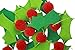 Holiday Holly & Berries Felt Banner,Christmas Garland,Felt Ball Garland,Pom Poms Garland,Christmas Decorations.(30FT/3SET) â€¦