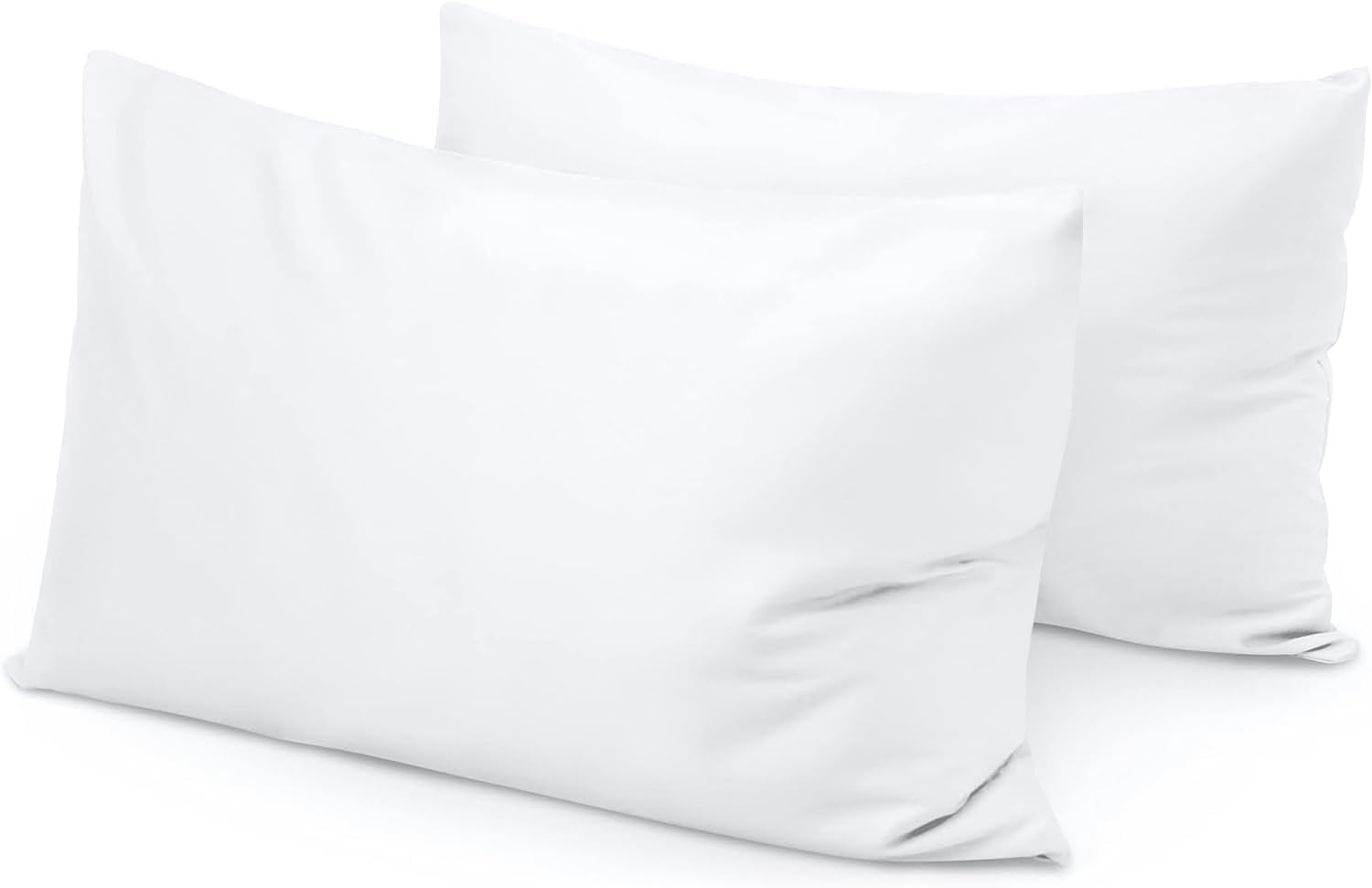 Travel Pillow Case 12x16 Size Set of 2 Envelope Closure Toddler Pillowcase 600 Thread Count 100% Soft Egyptian Cotton Travel Pillow Covers 12 x 16, White